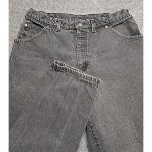 Vintage Lands' End Denim Jeans Black Made In USA Mens Size 34
